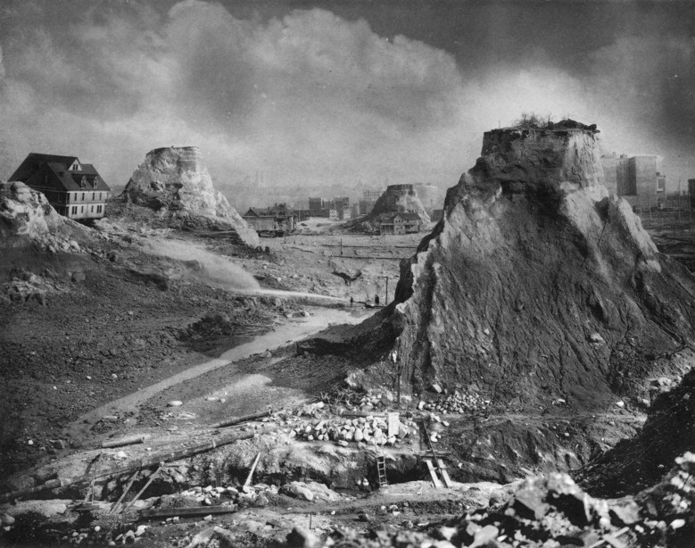 Hold out photo “Spite Mounds,” 1910 Asahel Curtis University of Washington Special Collections